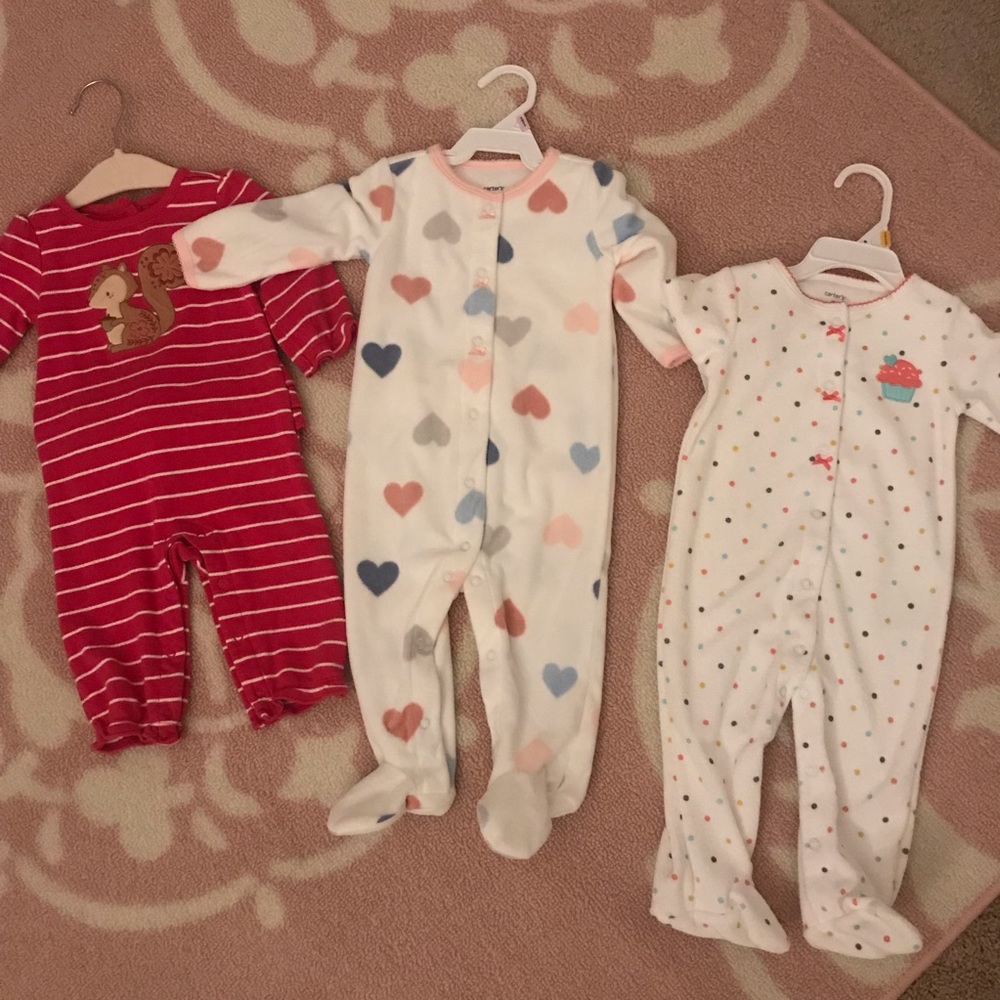 Baby girl pajama lot